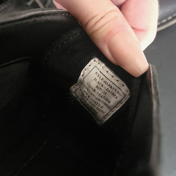 Steve Madden Chukka Boots Mens SiZe 11 Harken 017 Black Leather Shoe - Picture 9 of 9